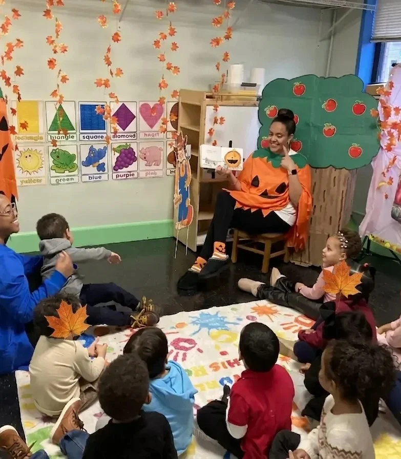 Children and teachers together at PDC100 daycare in Paterson NJ