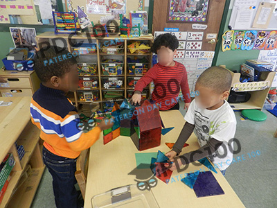 Children Playing with Magnetics